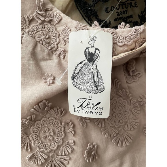 Twelve BY TWELVE Light Peach dress with Rosettes - Picture 7 of 9